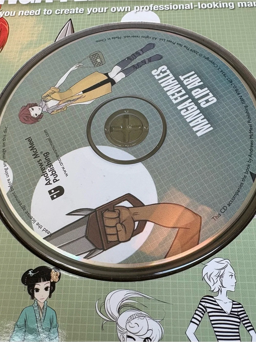 Manga Females Clip Art & CD Everything You Need to Create Your Own by Yishan Li